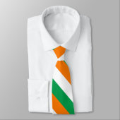 Green White Orange Flag of Ireland Krawatte (Gebunden)