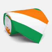 Green White Orange Flag of Ireland Krawatte (Gerollt)