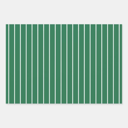 Green White Pattern Weihnachten Geschenkpapier Set (Vorderseite 2)
