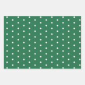 Green White Pattern Weihnachten Geschenkpapier Set (Vorderseite)