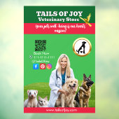  Green White Pet Store Business Fensteraufkleber (Blatt 3)