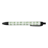 Green White Plaid Stripes Kugelschreiber (Unterseite)