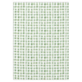 Green White Plaid Stripes Tischdecke (Vorderseite)