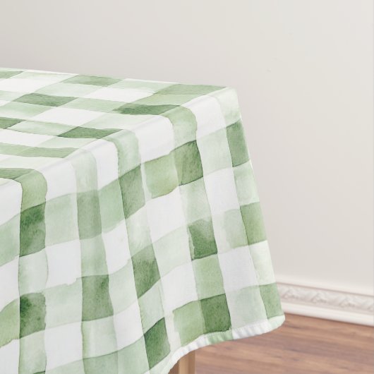 Green White Plaid Stripes Tischdecke (Beispiel)