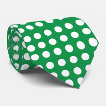 Green White Polka Dot Vintag Retro