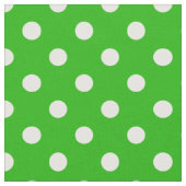 Green White Polka Dots Textile Stoff (Nahaufnahme)