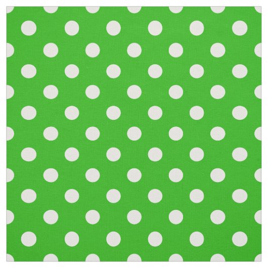 Green White Polka Dots Textile Stoff (Muster)