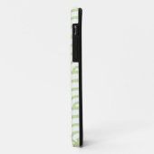 Green & White Scallop Muster Case-Mate iPhone Hülle (Hinten/Links)