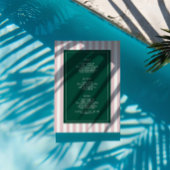 Green & White Striped Last Swing Before the Ring Einladung