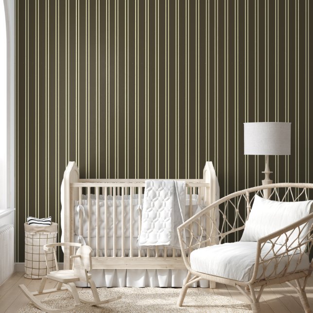 Green & White Striped Wallpaper  Tapete (Kinder)