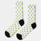 Green & White Tennis Balls Socken (Linkes Detail)