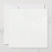 Green White Watercolor Babydusche Save the Date (Rückseite)