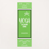 Green White Yoga Calming Zone Yogamatte (Vorderseite)