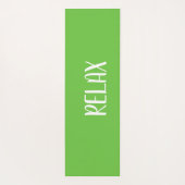 Green White Yoga Calming Zone Yogamatte (Rückseite)