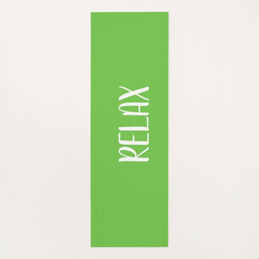 Green White Yoga Calming Zone Yogamatte (Rückseite)