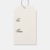 Green Wildblume Honey Bee Apiary Gift Tag Geschenkanhänger (Rückseite)