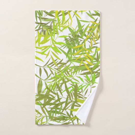 Green Willow-Blätter Badhandtuch Set (Handtuch)