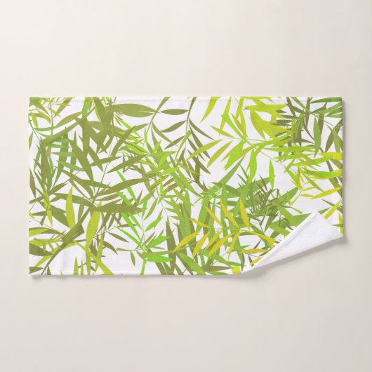 Green Willow-Blätter Badhandtuch Set (Handtuch)