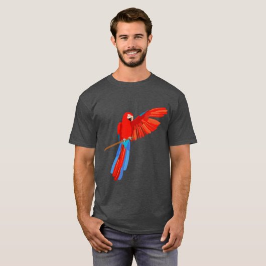 Green Winged Macaw T-Shirt (Vorne ganz)