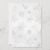 Green Winter Arctic Animals Baby Dusche Einladung (Rückseite)