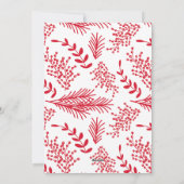 Green Winter Berries Weihnachtsferien Fotokarte Feiertagskarte (Rückseite)