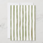 Green Winter Christmas New Address Announcement Einladung (Rückseite)