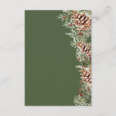 Green Winter Details Card Begleitkarte (Rückseite)