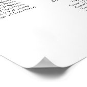 Green Winter Floral Seekarte aus dunkelblauem Sage Poster (Ecke)