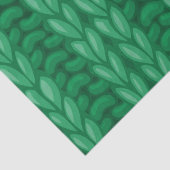 Green Winter Knitting Wooly Muster Seidenpapier (Detail)
