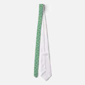 Green Wirbel Vines Neck Tie Krawatte (Rückseite)