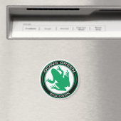 Green Wisconsin Frog Magnet (In Situ (Geschirrspüler))