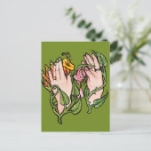 Green Witch Magick                               Postkarte (Stehend Vorderseite)