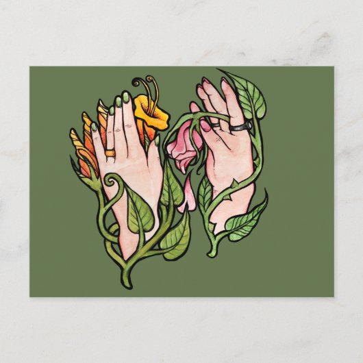 Green Witch Magick                               Postkarte (Vorderseite)