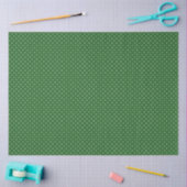 Green with White Polka Dots Tissue Paper Seidenpapier (Basteln)
