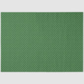 Green with White Polka Dots Tissue Paper Seidenpapier (Vorderseite)