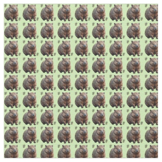 Green Wombat Brick Pattern, Stoff (Nahaufnahme)