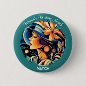 Green Women's History Month Button (Vorderseite)
