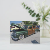 Green Woodie Postkarte (Stehend Vorderseite)