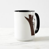 Green Woodpecker Illustration Tasse (VorderseiteRechts)