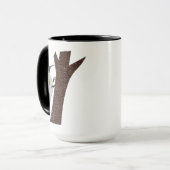 Green Woodpecker Illustration Tasse (Vorderseite Links)