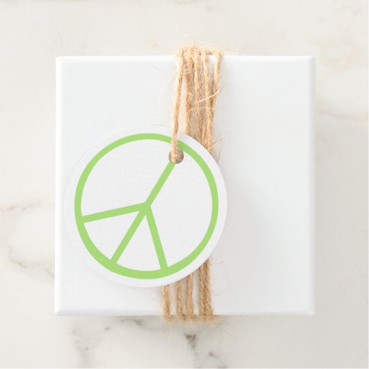 Green World Peace Sign Groovy Love Symbol Geschenkanhänger (Beispiel)