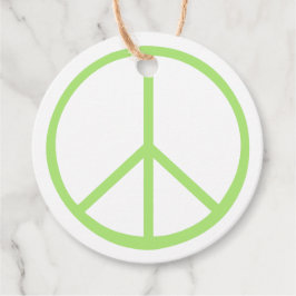 Green World Peace Sign Groovy Love Symbol Geschenkanhänger