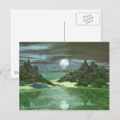 Green World Wolf Postkarte (Vorne/Hinten)