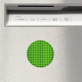 Green Woven Pattern Magnet (In Situ (Geschirrspüler))