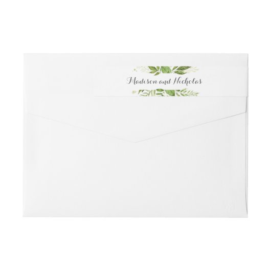 Green Wraparound Rücksendeadressen-Aufklebers Rust (Rückseite)