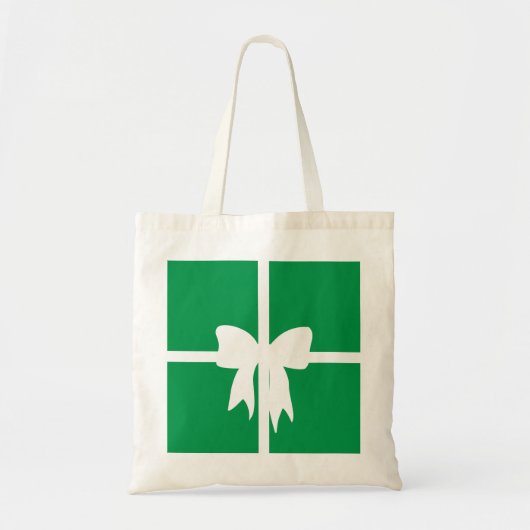Green Wrapped Present Tragetasche (Vorne)