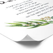 Green Wreath Baby Duschzeichen Say Baby nicht Poster (Ecke)