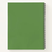 Green Write Typografy | Personalisieren Notizblock (Rückseite)