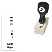 Green WWW EBI Nächste Schritte Lehrer im Klassenzi Gummistempel (Stempel)