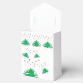 Green X-mas Tree Hearts Liebe Zelt Geschenkschachtel (Geöffnet)